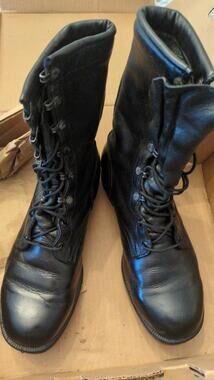 Altama Combat Boots Men's Black Size 10 W Lace Up, Vintage Style 7850